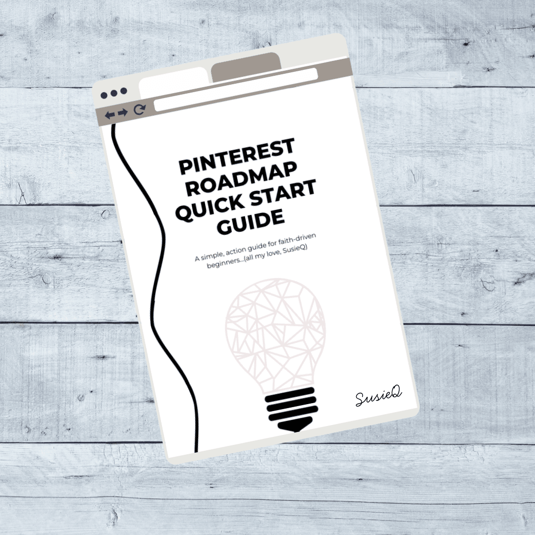 Digital Marketing Tools. This is the cover of my Pinterest roadmap quickstart guide. It has a lightbuld on it too with a white background.