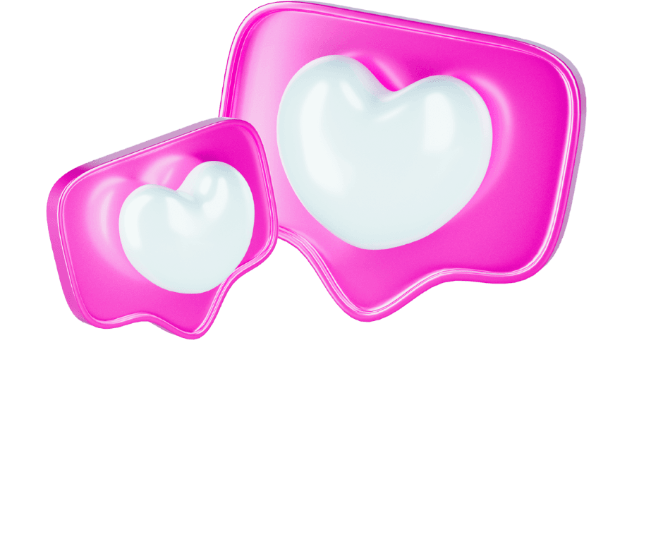 2 hearts side by side. they are pink on the outside and have a white heart on the inside. the background is transparent. I thought it gave a good effect on my banner and shows I love the items on this page.