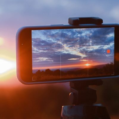 faceless video ideas. a sunset through a window