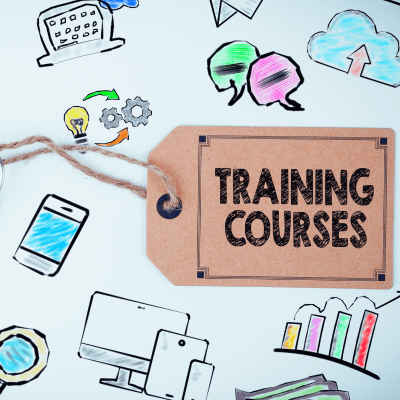 what is the best Pinterest course. images and in the middle it says training courses.